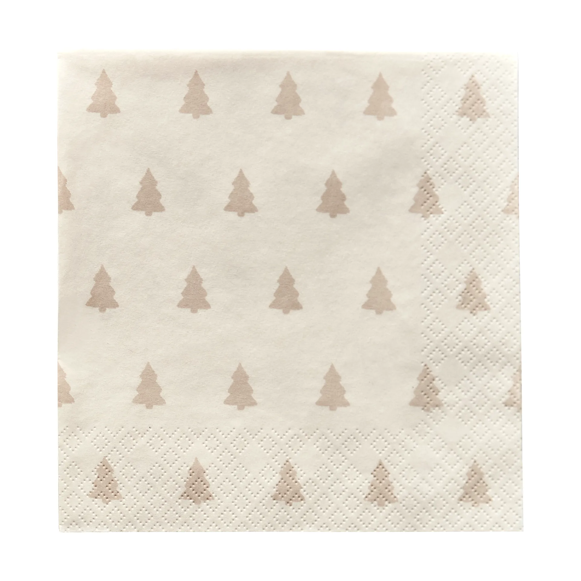 Tovagliolo 33x33 cm Linen Trees, confezione da 20, Sabbia Scandi Essentials