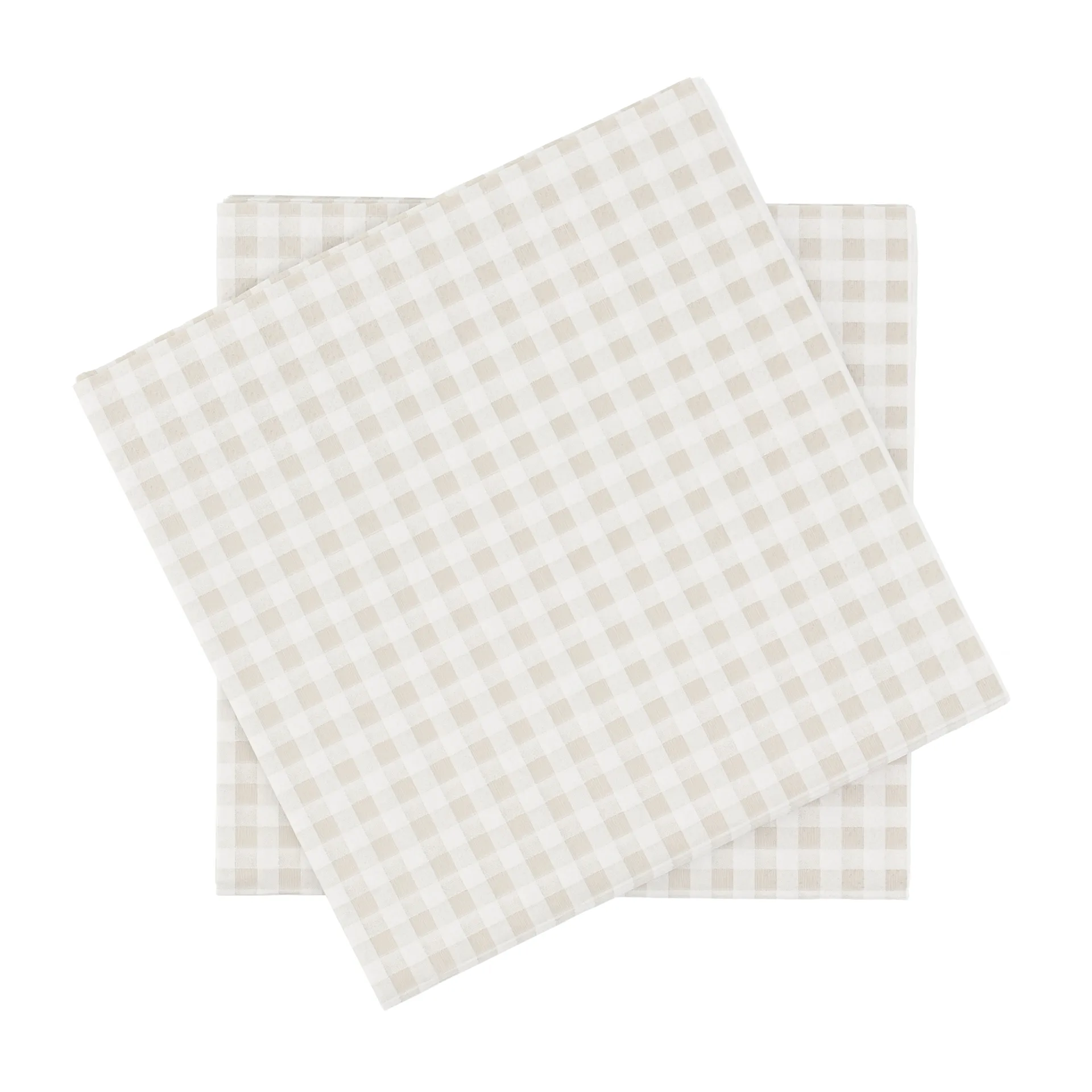 Tovagliolo di carta a griglia fine, Bianco-beige, confezione da 20, 33x33 cm Scandi Essentials