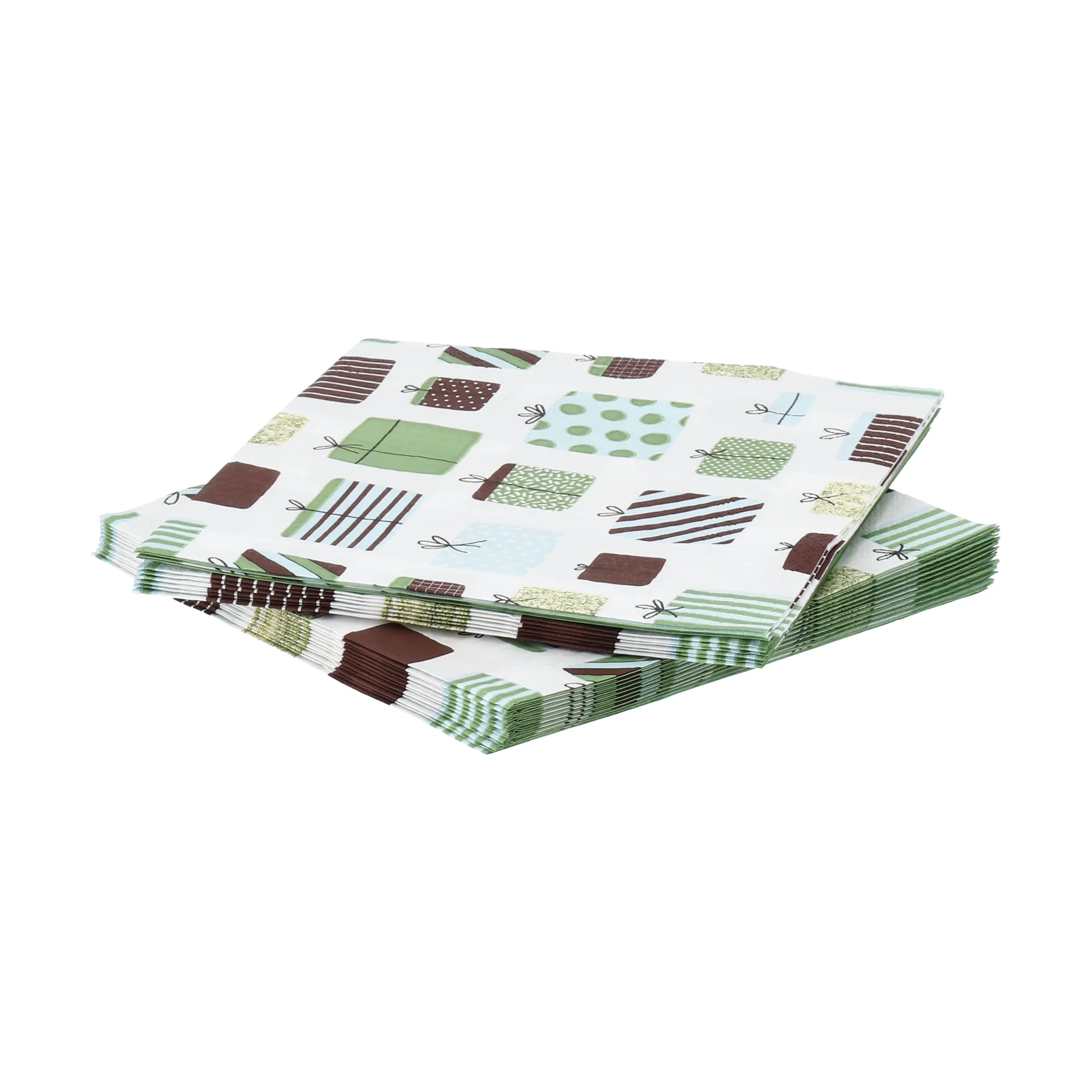 Tovagliolo di carta Gift, Multicolore, confezione da 20, 33x33 cm Scandi Essentials