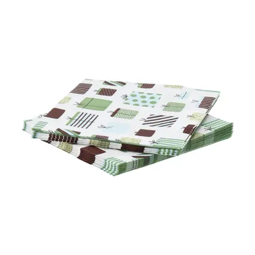 Tovagliolo di carta Gift - Multicolore, confezione da 20, 33x33 cm - Scandi Essentials