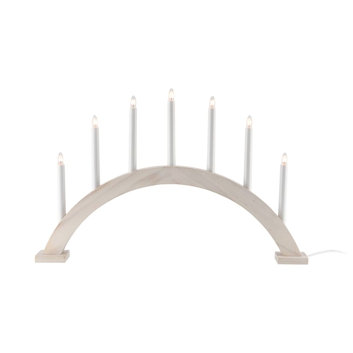Arco per candele dell'Avvento Sky 41 cm - bianco smaltato - Scandi Living