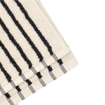 Asciugamano da bagno Drift 100x150 cm - Bianco-nero - Scandi Living