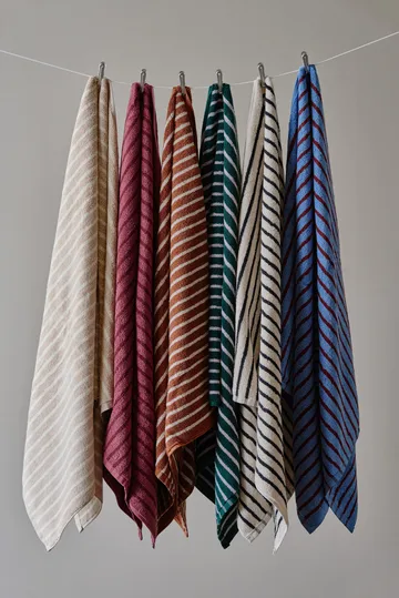 Asciugamano da bagno Drift 100x150 cm - Bianco-nero - Scandi Living