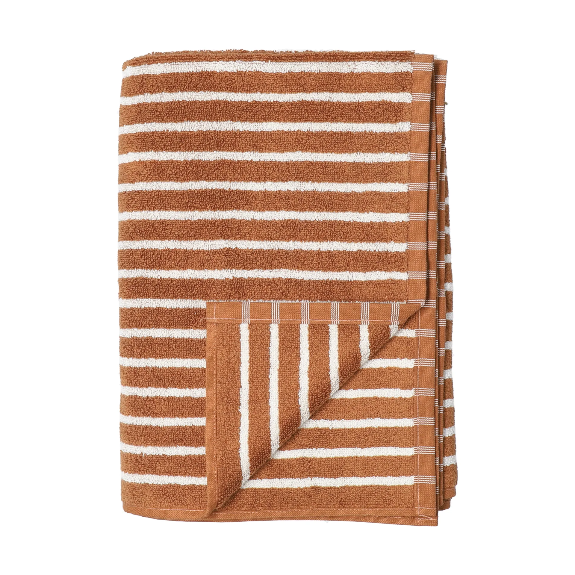 Asciugamano da bagno Drift 100x150 cm, Marrone-bianco Scandi Living