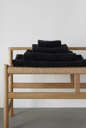 Asciugamano da bagno Drift 100x150 cm - Nero - Scandi Living