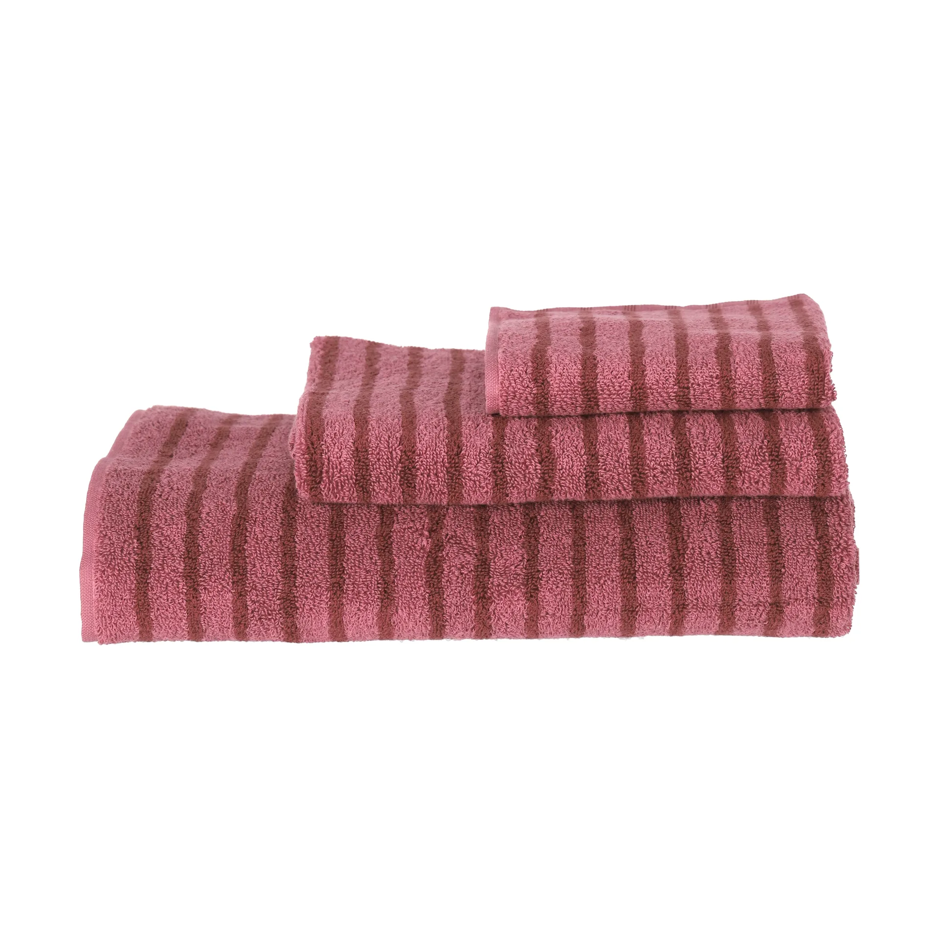 Asciugamano da bagno Drift 70x140 cm, Rosa-rosso Scandi Living