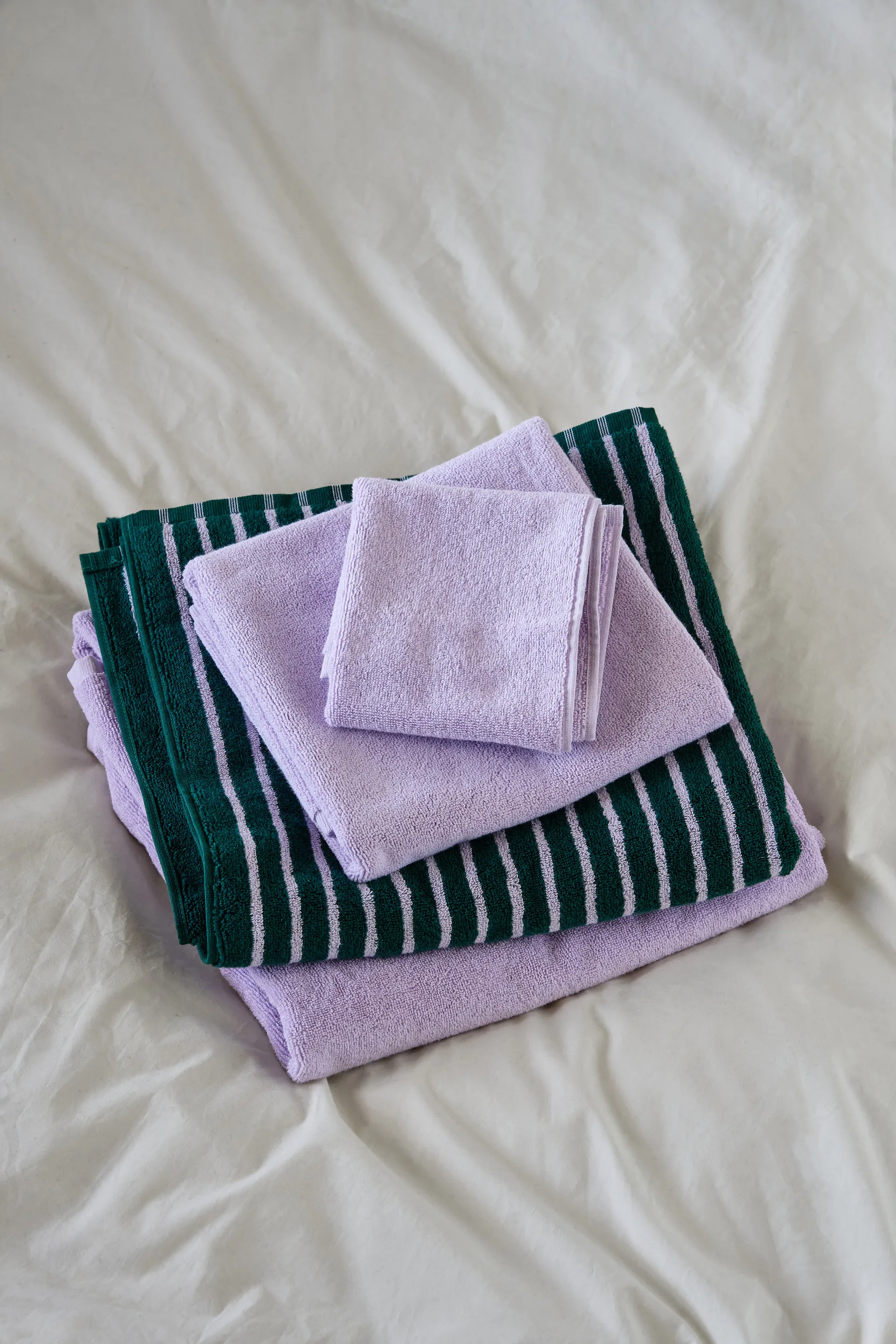 Asciugamano da bagno Drift 70x140 cm, Viola Scandi Living
