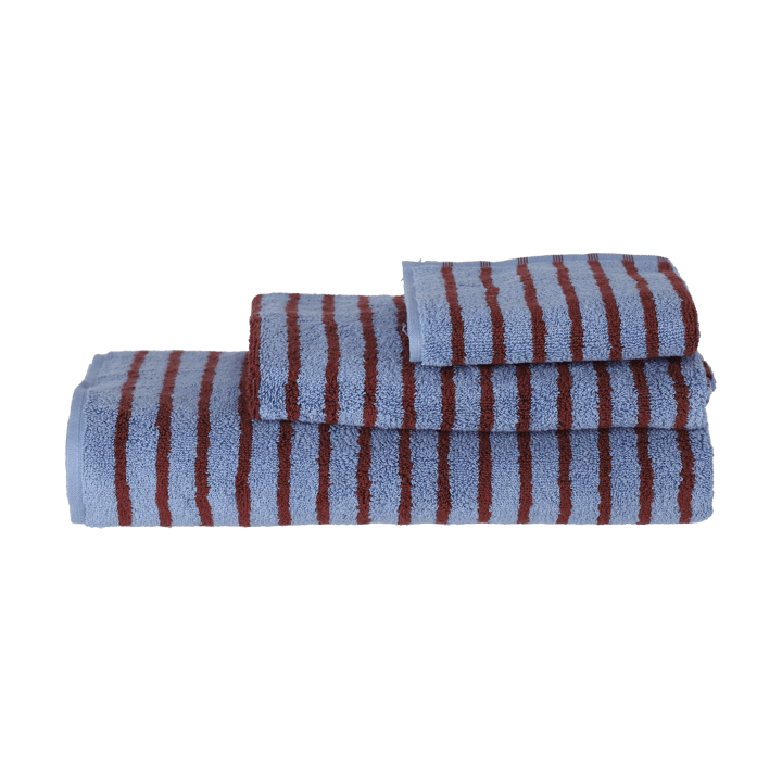 Asciugamano Drift 50x70 cm, Blu-rosso Scandi Living