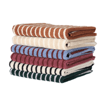 Asciugamano Drift 50x70 cm - Blu-rosso - Scandi Living