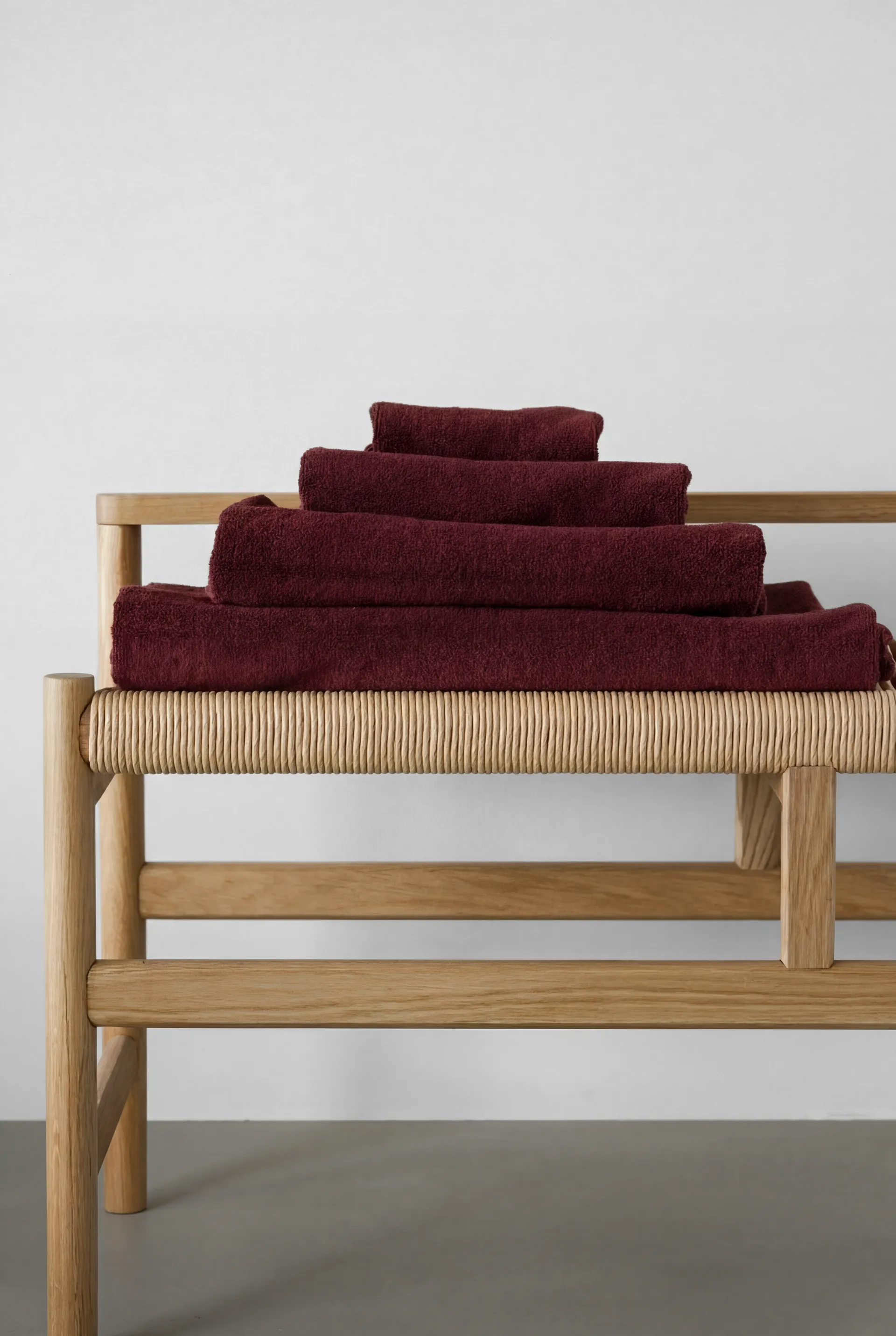 Asciugamano Drift 50x70 cm, Rosso Scandi Living