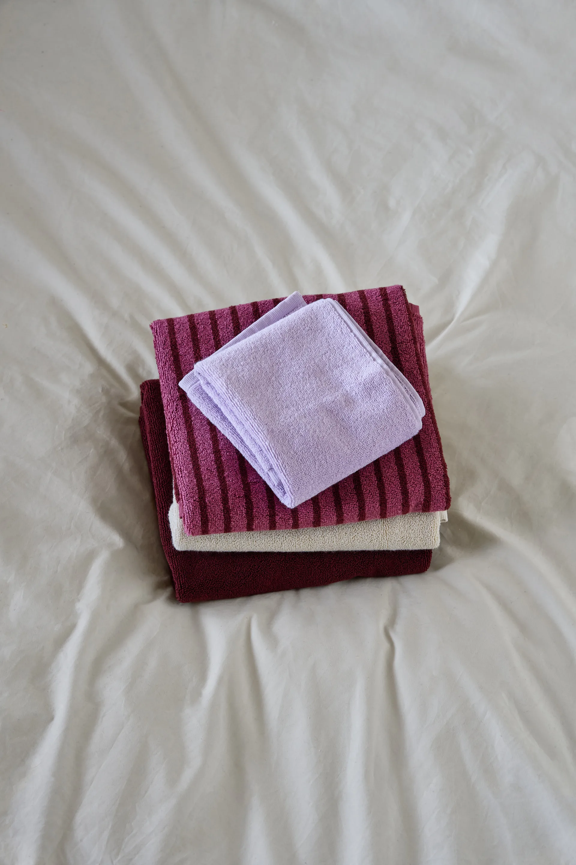 Asciugamano Drift 50x70 cm, Rosso Scandi Living