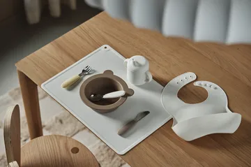 Bavaglino Silly in silicone confezione da 2 - Vaniglia-nocciola - Scandi Living