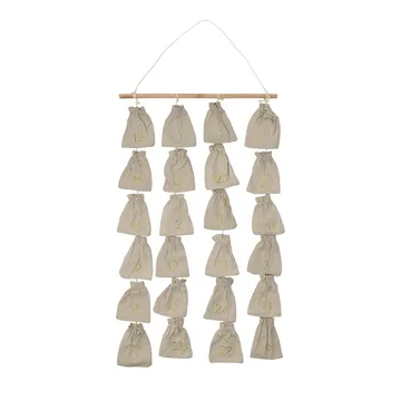 Calendario dell'Avvento Joyful 75 cm - Beige - Scandi Living