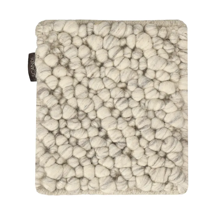 Campione tappeto in lana Mire - Bianco naturale - Scandi Living