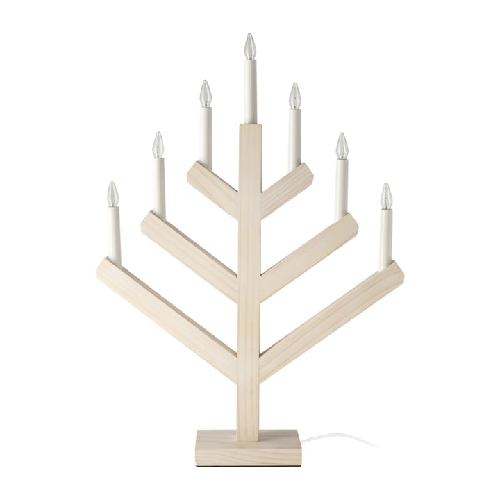 Candela dell'Avvento Pine 62 cm - bianco smaltato - Scandi Living