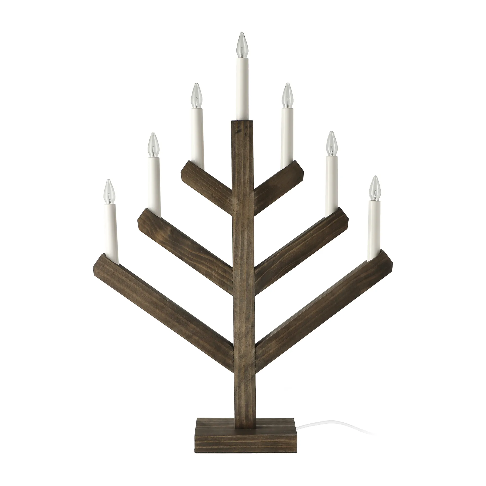 Candela dell'Avvento Pine 62 cm, Dark oil Scandi Living