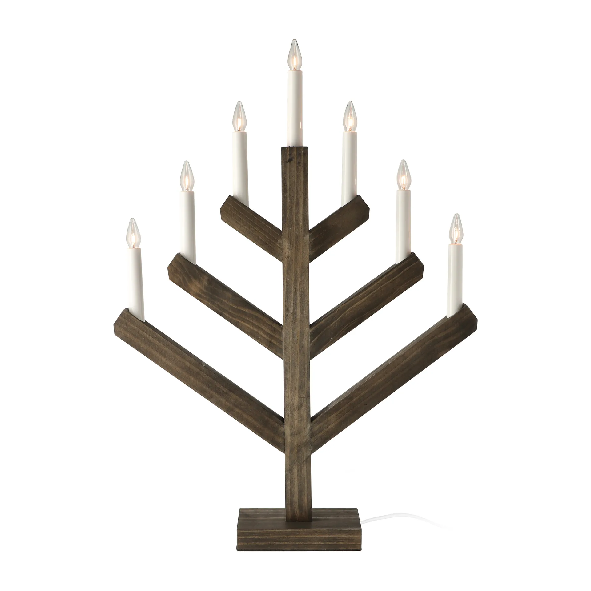 Candela dell'Avvento Pine 62 cm, Dark oil Scandi Living