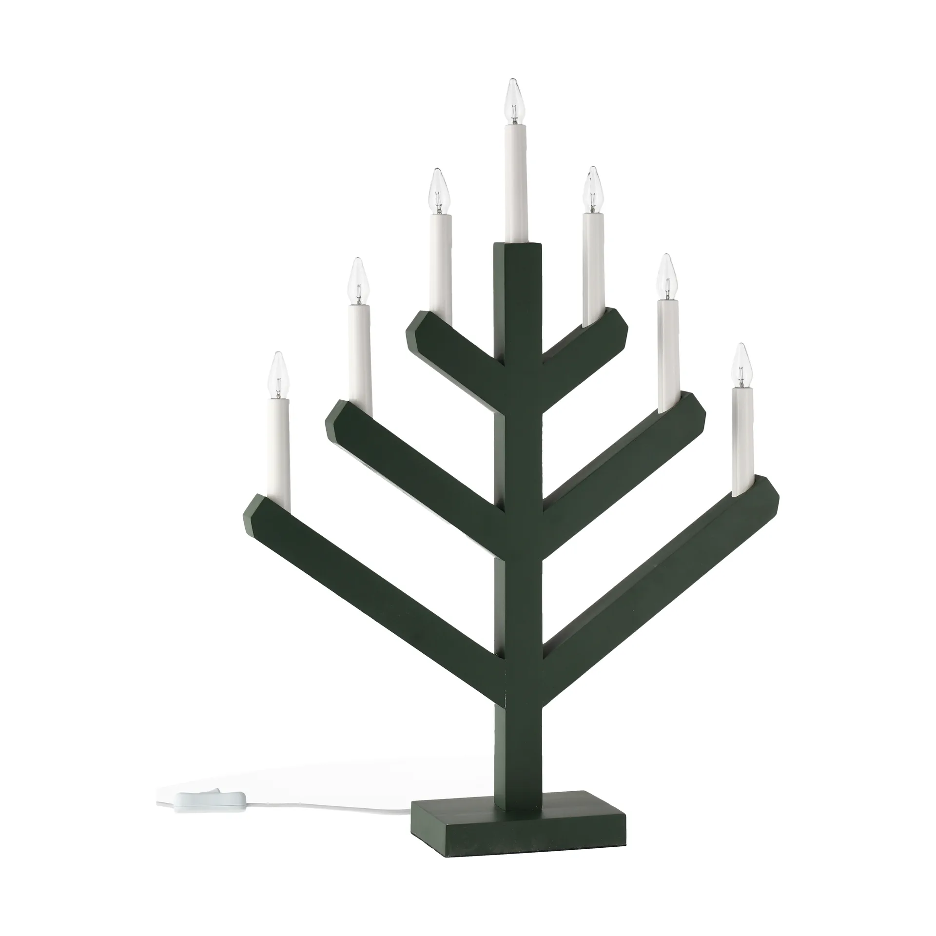 Candela dell'Avvento Pine 62 cm, Verde Scandi Living