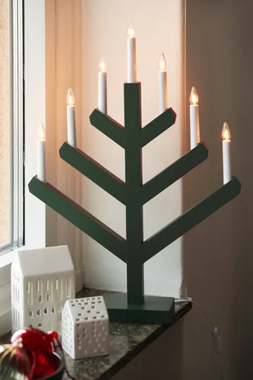 Candela dell'Avvento Pine 62 cm - Verde - Scandi Living