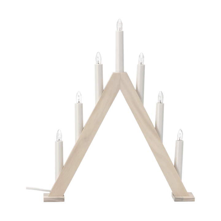 Candeliere dell'Avvento Nord 40 cm - Bianco laccato - Scandi Living