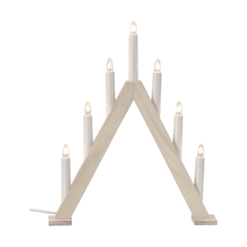 Candeliere dell'Avvento Nord 40 cm - Bianco laccato - Scandi Living