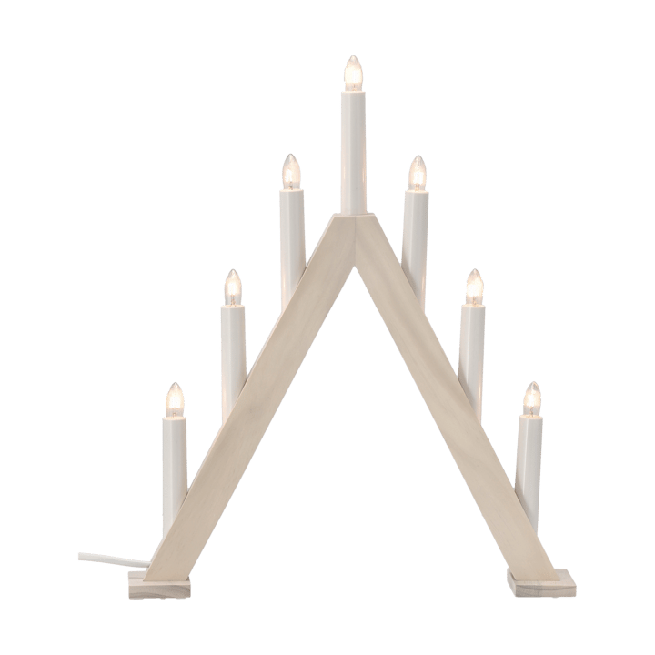 Candeliere dell'Avvento Nord 40 cm, Bianco laccato Scandi Living