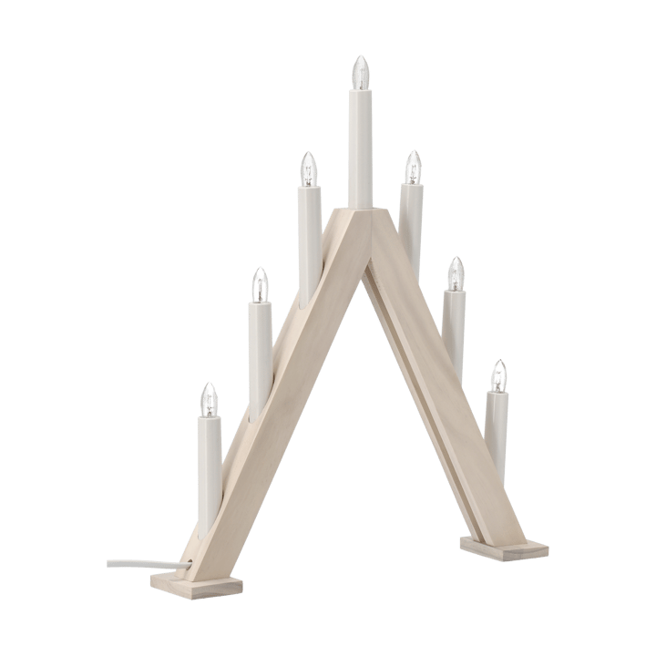 Candeliere dell'Avvento Nord 40 cm, Bianco laccato Scandi Living