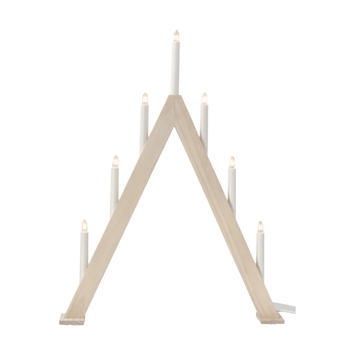 Candeliere dell'Avvento Nord 60 cm, Bianco laccato Scandi Living