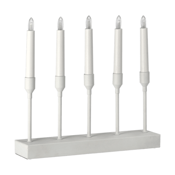Candeliere dell'Avvento portatile Kindle 30 cm - Bianco - Scandi Living