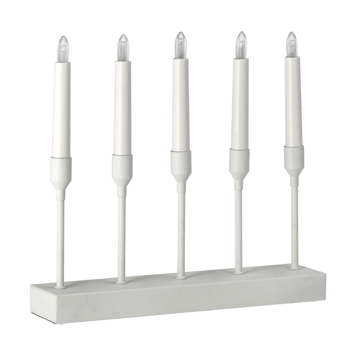 Candeliere dell'Avvento portatile Kindle 30 cm, Bianco Scandi Living