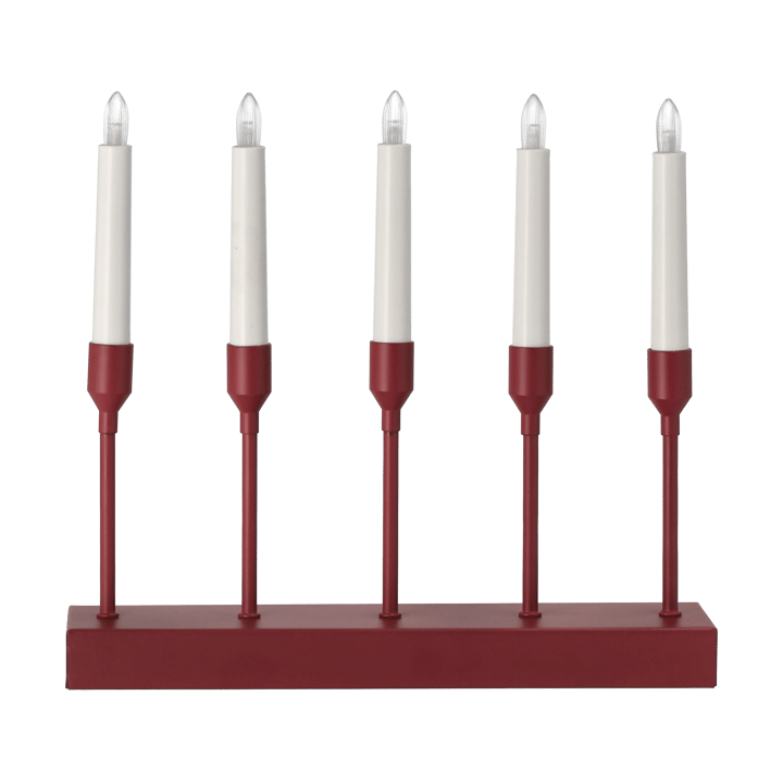 Candeliere dell'Avvento portatile Kindle 30 cm - Rosso scuro - Scandi Living