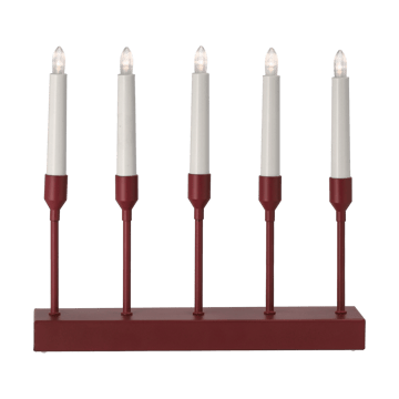 Candeliere dell'Avvento portatile Kindle 30 cm - Rosso scuro - Scandi Living