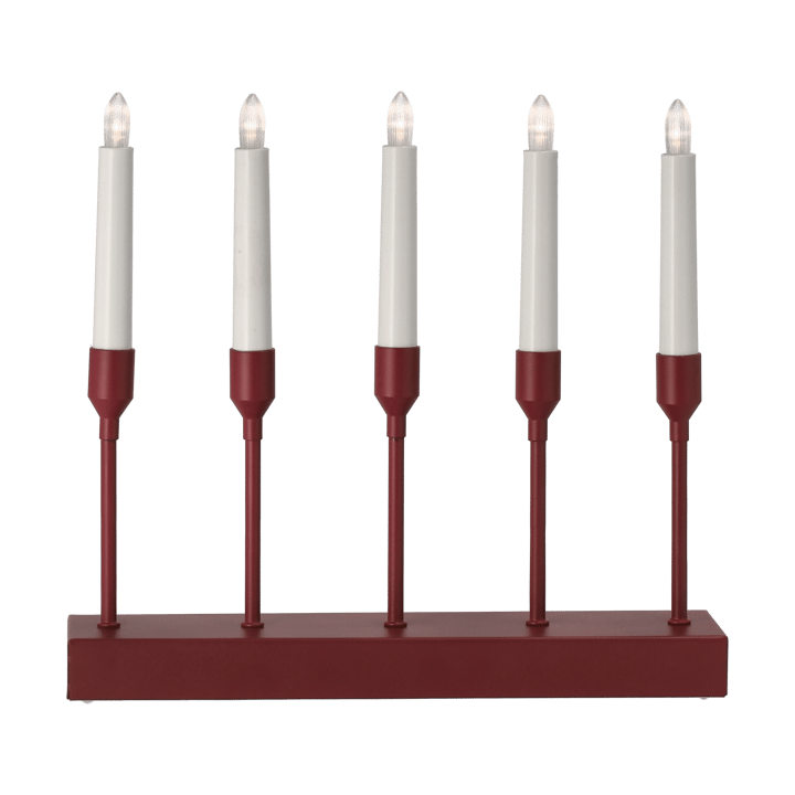 Candeliere dell'Avvento portatile Kindle 30 cm, Rosso scuro Scandi Living