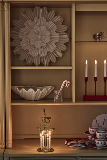 Candeliere dell'Avvento portatile Kindle 30 cm - Rosso scuro - Scandi Living