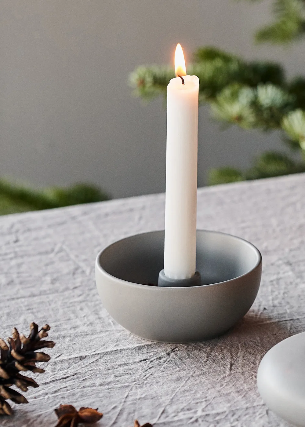 Candelieri Valley Ø 12 cm, grigio Scandi Living