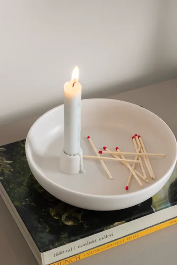 Candelieri Valley Ø 21 cm - Bianco - Scandi Living