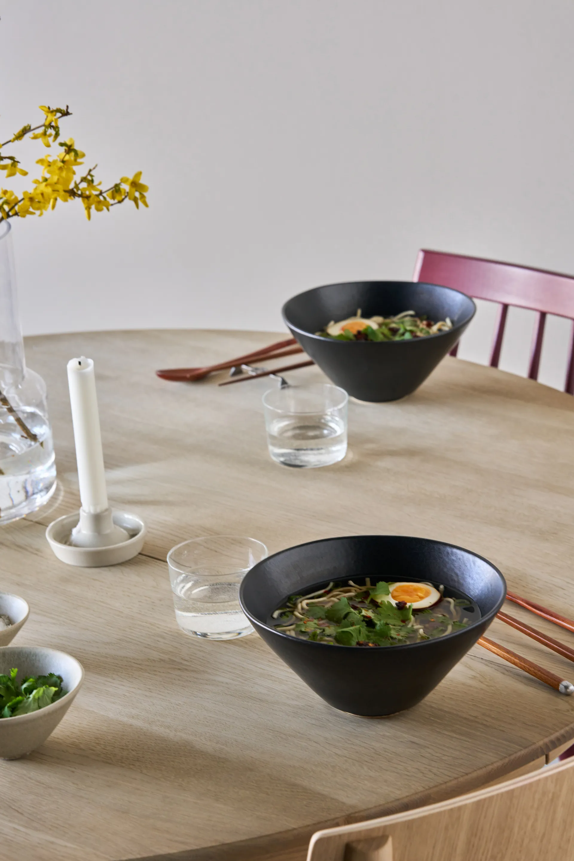 Ciotola da ramen Terra, Nero in gres, Ø20 cm Scandi Living