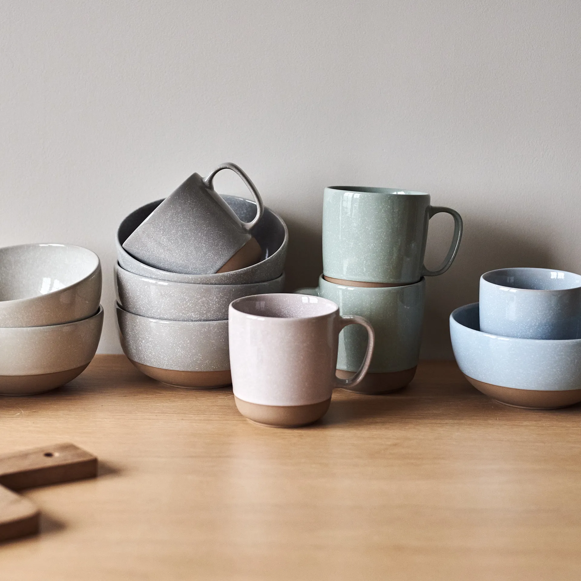 Ciotola Fossil 60 cl, grigio Scandi Living