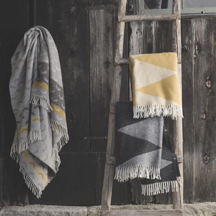 Coperta in lana Rime - charcoal - Scandi Living