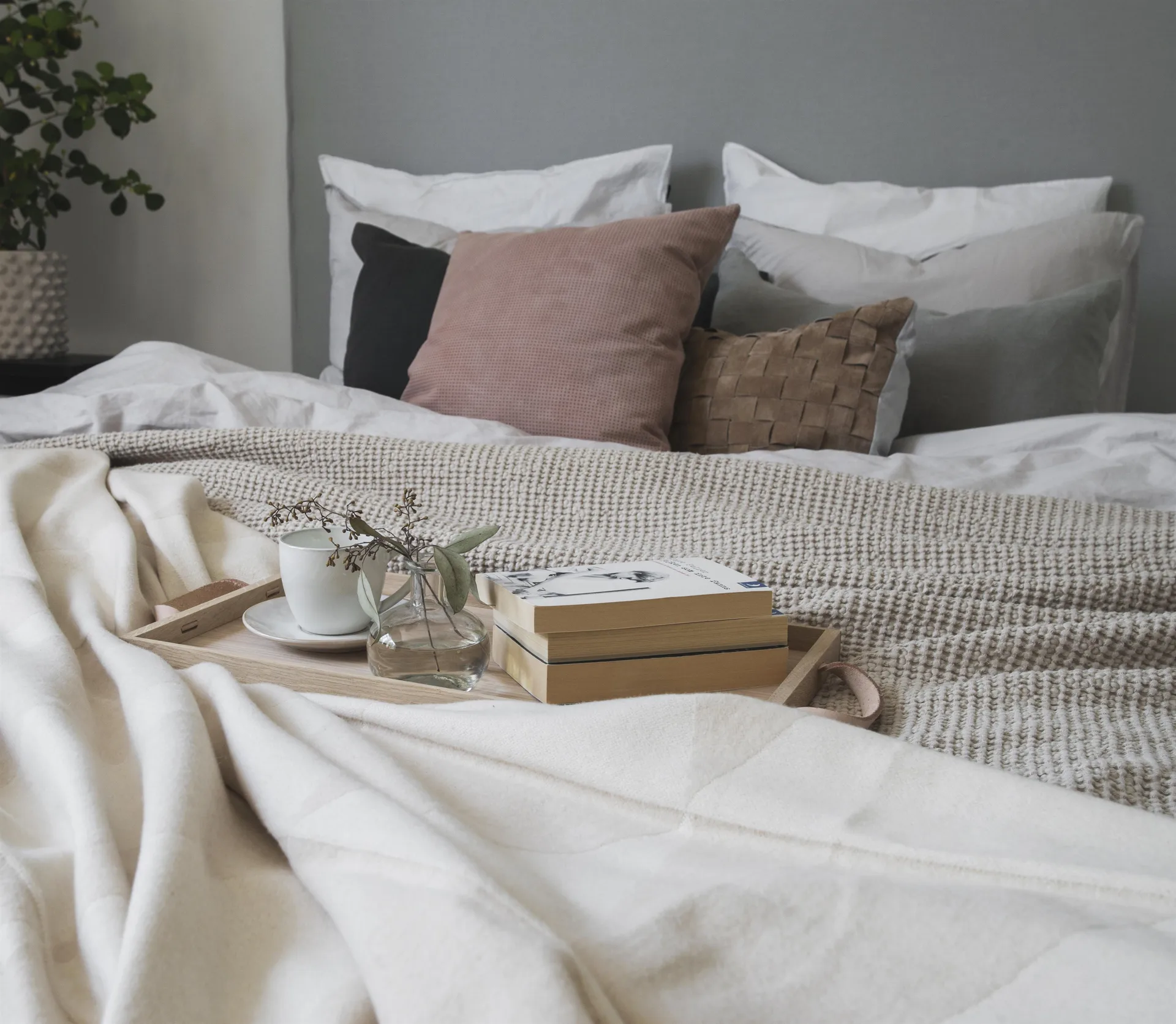 Copriletto Moss 160x260 cm, beige Scandi Living