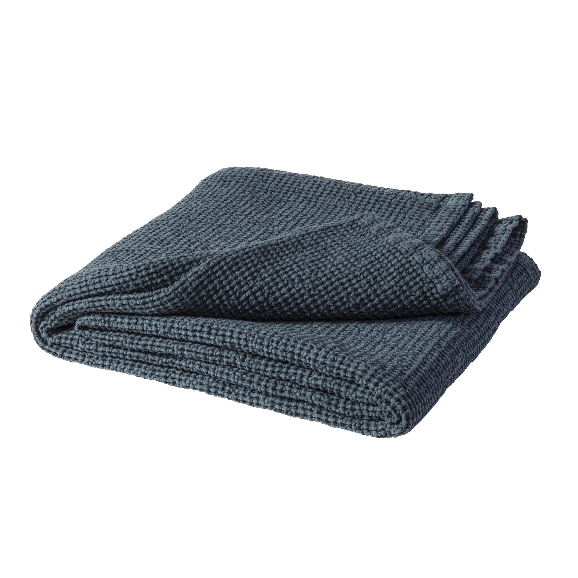 Copriletto Moss 260x260 cm, storm blue Scandi Living