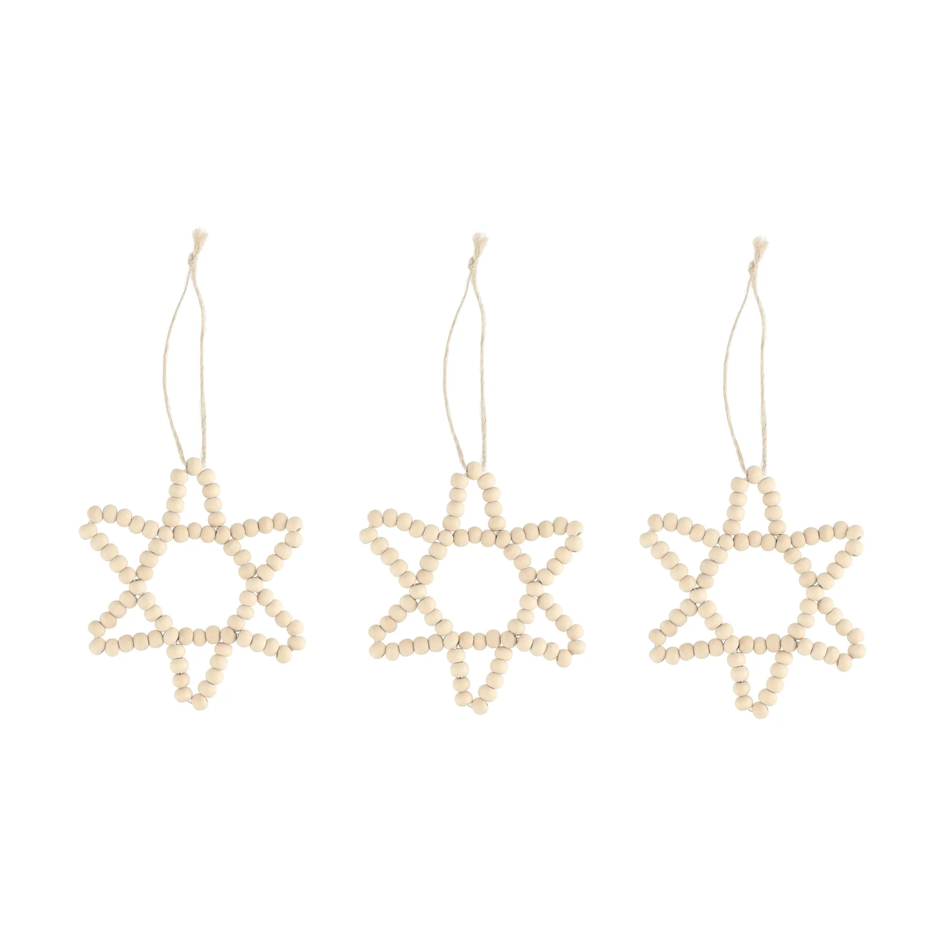 Craft ornamento per albero stella, set da 3, Naturale Scandi Living