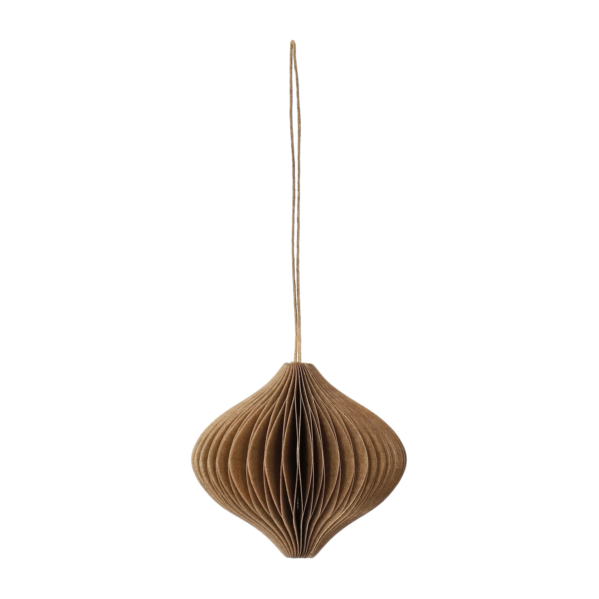 Decorazione per albero di Natale Onion, confezione da 4, Naturale Scandi Living