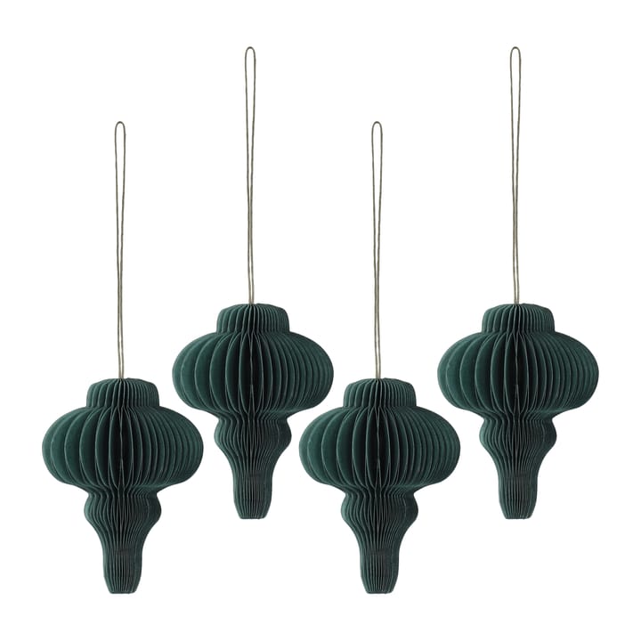 Decorazione per albero di Natale Spira, confezione da 4 - Forest green - Scandi Living