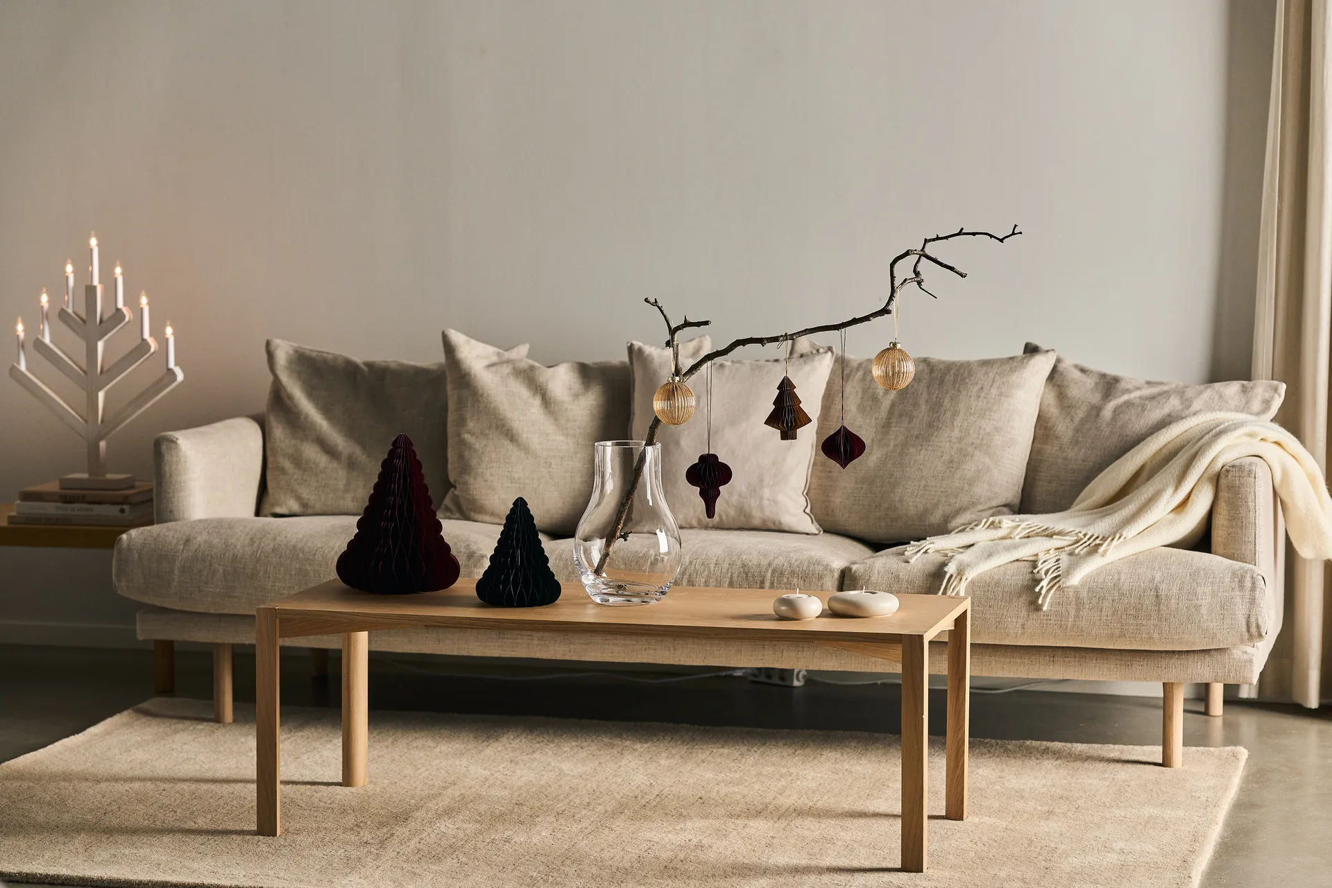 Decorazione per albero di Natale Spira, confezione da 4, Rosso Scandi Living