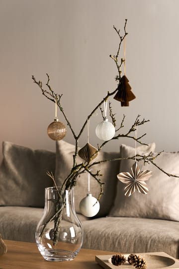 Decorazione per albero di Natale Twinkle, confezione da 4 - Beige - Scandi Living