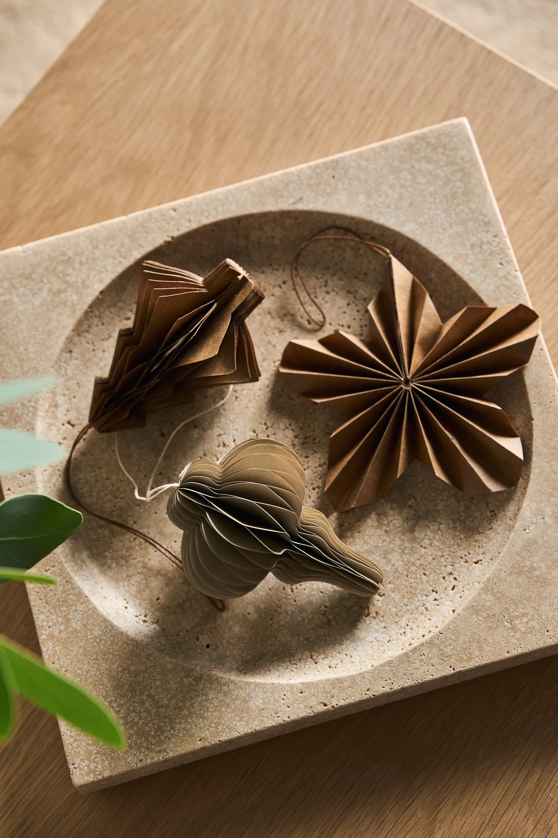 Decorazione per albero di Natale Twinkle, confezione da 4, Naturale Scandi Living