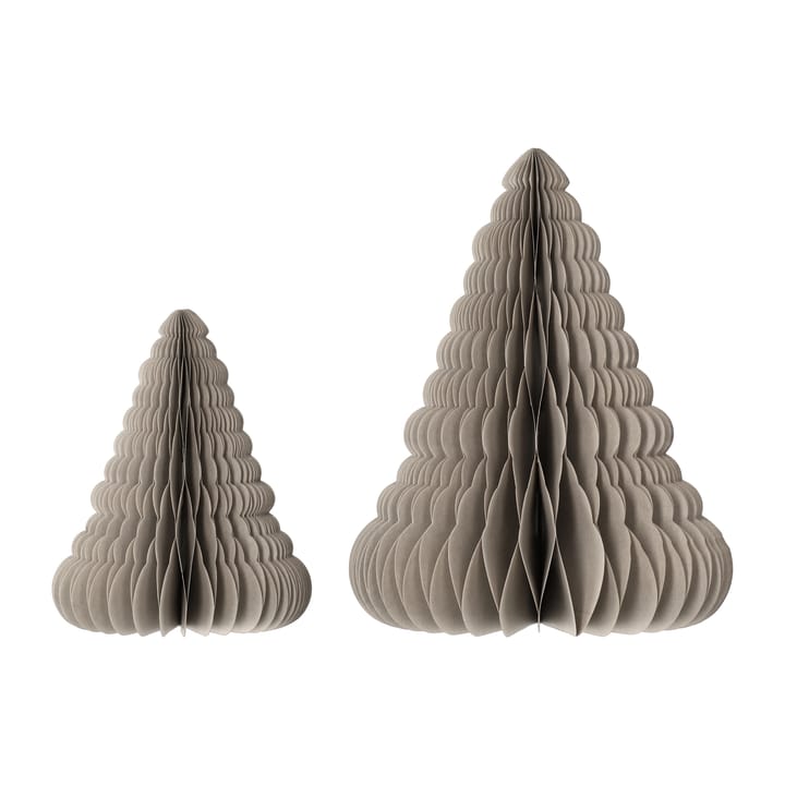 Decorazioni natalizie Trees, confezione da 2 - Beige - Scandi Living