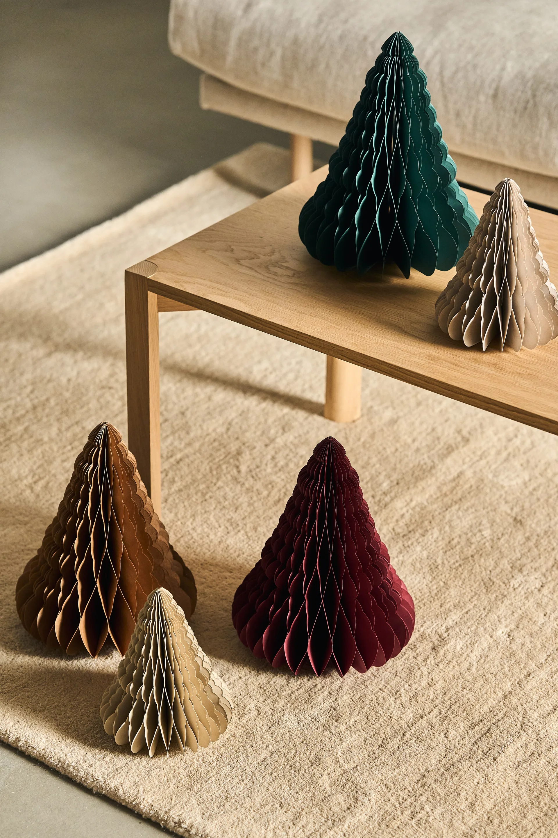 Decorazioni natalizie Trees, confezione da 2, Forest Green Scandi Living