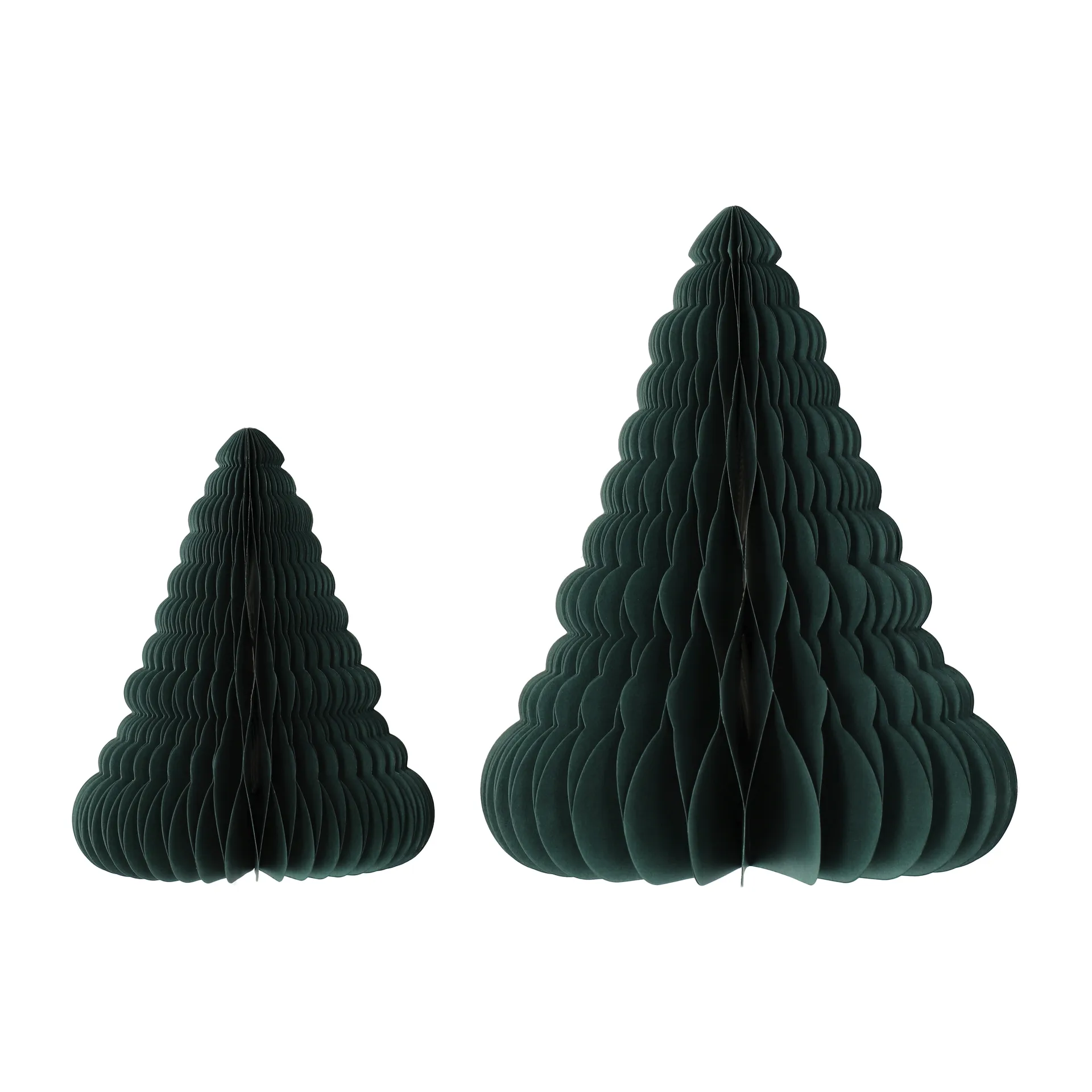 Decorazioni natalizie Trees, confezione da 2, Forest Green Scandi Living